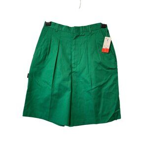 Vintage 90s Chic By H.I.S High Rise Bogart Shorts Size 9/10 Green Deadstock NEW